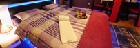 Double bed in the HRc Shumen Hotel